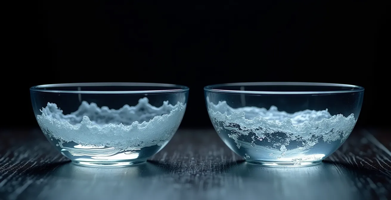 Visual representation of sampled versus modeled sound engines in digital pianos